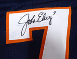 Denver Broncos John Elway Autographed Signed Blue Jersey Beckett BAS QR #W150738