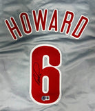 RYAN HOWARD - Philadelphia Phillies - Signed Replica Grey Jersey AUTO - BAS