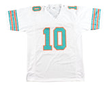 Tyreek Hill Miami Signed White Football Jersey BAS ITP