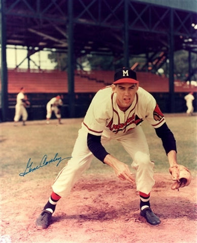 Milw Braves GENE CONLEY (d) Signed 8X10 Photo #2 AUTO