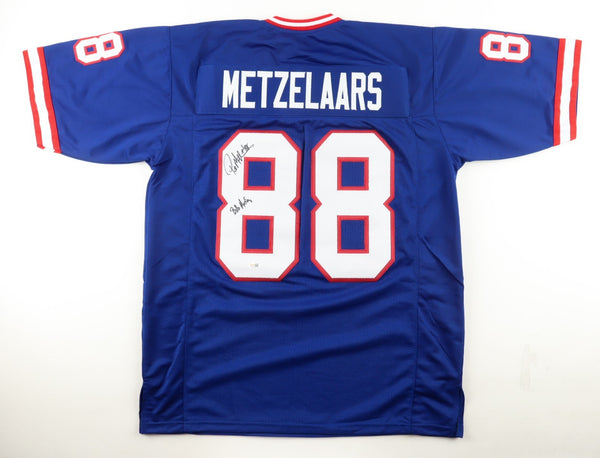 Pete Metzelaars Signed Bills Jersey "Bills Mafia" (JSA) Buffalo T.E. 1985 - 1994
