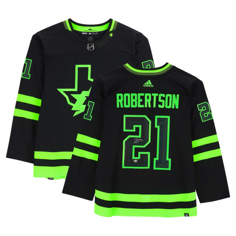 Jason Robertson Autographed Dallas Stars Authentic Black Adidas Jersey Fanatics