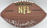 Matt Hasselbeck Autographed Signed NFL Leather Football Seahawks MCS Holo #64070