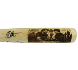 Devon and Auden Larratt Signed Custom Engraved Blonde Bat