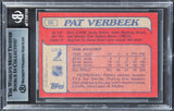 Devils Pat Verbeek Authentic Signed 1985 Topps #56 Card Autographed BAS Slabbed