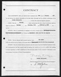 Lynn St. John HOF Signed 1939 Contract Ohio State & Purdue JSA 198967