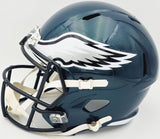JASON KELCE AUTOGRAPHED EAGLES GREEN FULL SIZE SPEED HELMET BECKETT QR 232722
