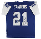 Cowboys Deion Sanders "Primetime" Signed Thanksgiving M&N Jersey BAS Witnessed