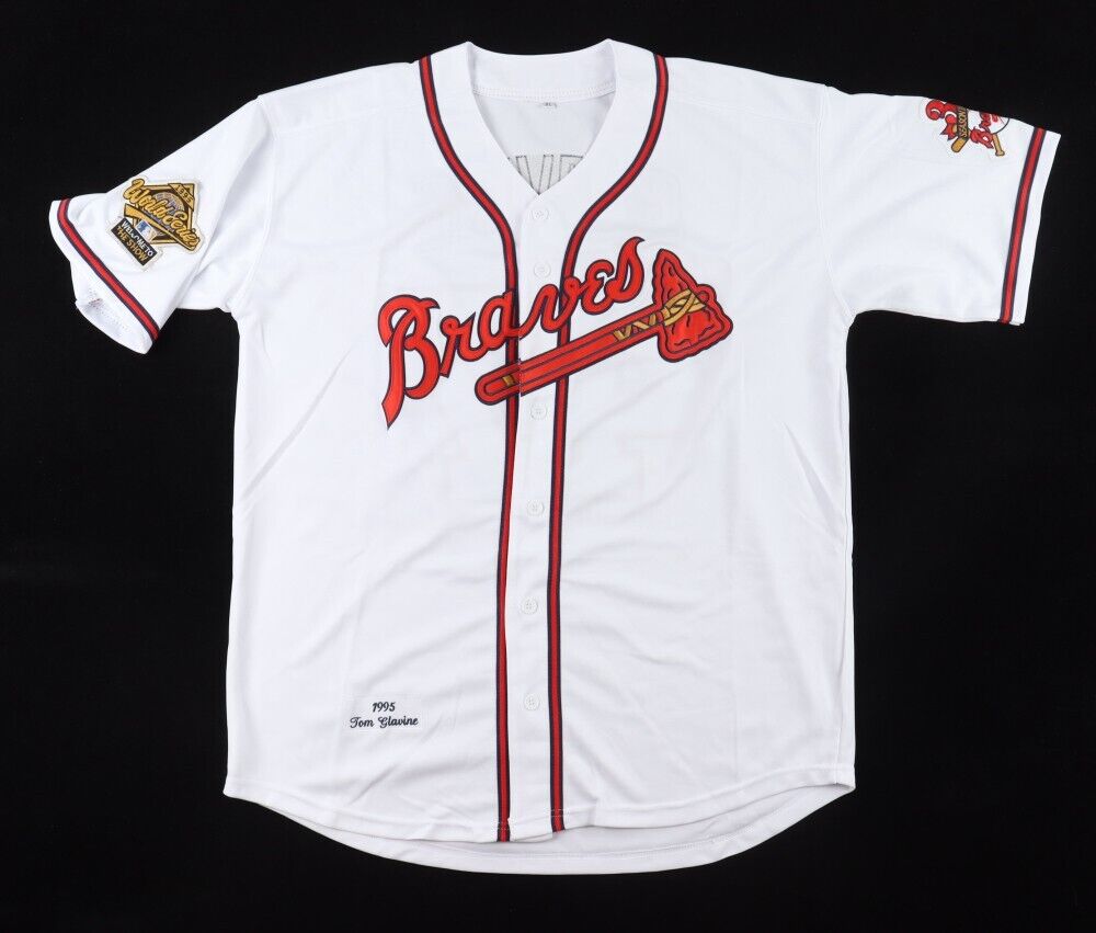 Tom Glavine Signed Atlanta Braves Custom 1995 World Series Jersey (JSA ...