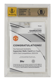 Alejandro Garnacho Signed 2023-24 Topps UCC Superstar Relics /99 - BGS 9.5