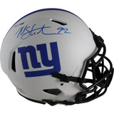 Michael Strahan Autographed New York Giants Lunar Pro Helmet Beckett 49836