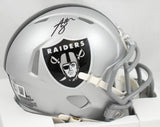 Ashton Jeanty Autographed Las Vegas Raiders Speed Mini Helmet - Beckett W Holo