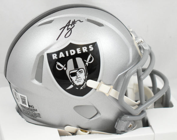 Ashton Jeanty Autographed Las Vegas Raiders Speed Mini Helmet - Beckett W Holo