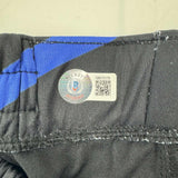 Autographed/Signed Bo Nickal Blue UFC MMA Trunks Shorts Beckett BAS COA