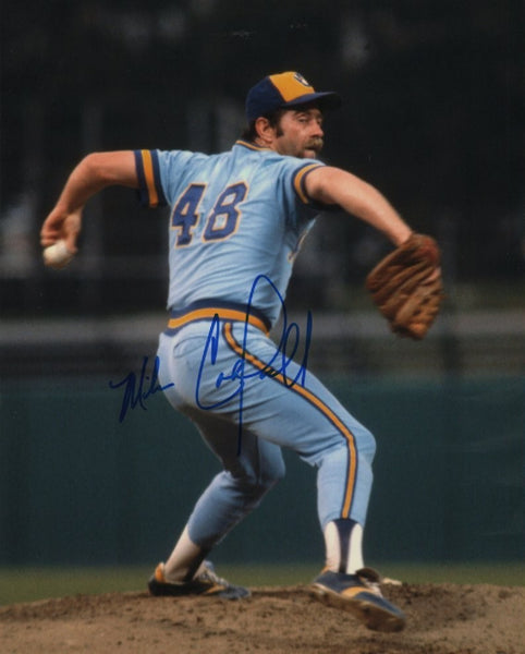 1982 Milwaukee Brewers Pitcher MIKE CALDWELL Signed 8x10 Action Photo #11 AUTO