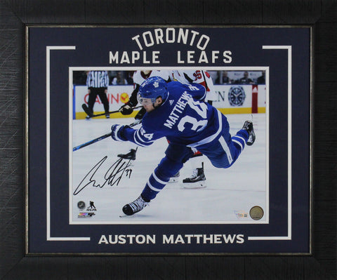 Maple Leafs Auston Matthews Authentic Signed 11x14 Framed Photo Fanatics