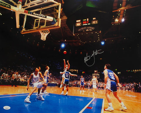 Christian Laettner Signed Duke The Shot Image 16x20 Photo - (JSA COA)