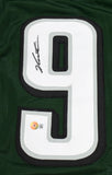 Jalen Carter Autographed Green Pro Style Jersey- Beckett W Hologram *Black