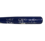 Multi-Signed New York Custom Cooperstown 50 Years Blue Bat with 7 Signatures