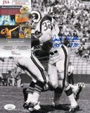 Jack Pardee Signed Los Angeles Rams 8x10 Photo (JSA COA) Tackling Brian Piccolo