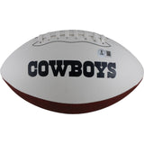 Michael Irvin Autographed Dallas Cowboys Logo Football Beckett Witness 50839