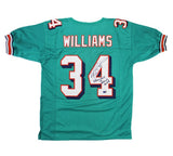 Ricky Williams Signed Miami Custom Teal Jersey with "Holes/Bowls" Insc