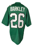 Saquon Barkley Philadelphia Signed Kelly Green Football Jersey BAS ITP