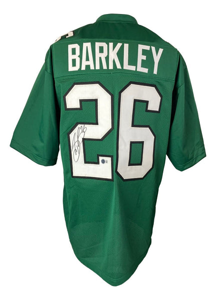 Saquon Barkley Philadelphia Signed Kelly Green Football Jersey BAS ITP