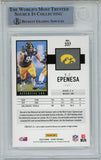 AJ Epenesa Autographed 2020 Score #337 Rookie Card BAS Slab 38512