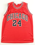 Noa Essengue Signed Bulls Jersey (Beckett) Chicago 2025 1st Rnd Pck/ #12 Overall