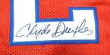 Houston Cougars Clyde Drexler Autographed Signed Red Jersey JSA #WIT499484