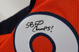 Derek Wolfe Autographed Broncos Custom Orange Jersey w/ Inscription JSA COA