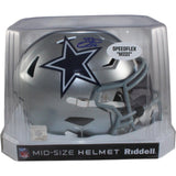 Emmitt Smith Autographed Dallas Cowboys Mid-Size Midi Helmet Beckett WIT 55268