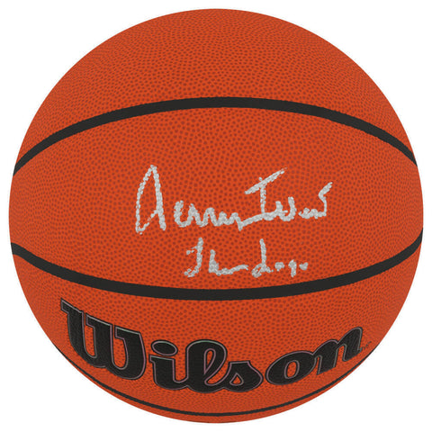 Jerry West Signed Wilson Indoor/Outdoor NBA Basketball w/The Logo (SCHWARTZ COA)