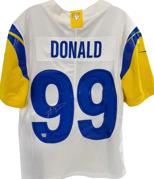 Aaron Donald Signed Nike White Limited Jersey Los Angeles Rams Auto Fanatics