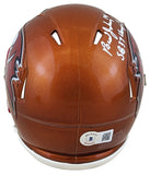 Buccaneers Brad Johnson "SB 37 Champs" Signed Flash Speed Mini Helmet BAS Wit