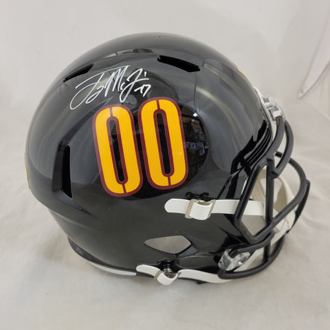 TERRY MCLAURIN SIGNED WASHINGTON COMMANDERS FS SPEED REPLICA HELMET BECKETT QR