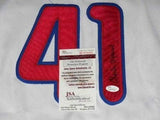 Charlie Manuel Philadelphia Phillies Signed Jersey (JSA COA) 2008 World Champion