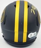 NICK BOSA AUTOGRAPHED 49ERS ECLIPSE BLACK MINI HELMET BECKETT WITNESS 230696