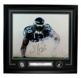 Brian Dawkins HOF Signed 16x20 Photo Philadelphia Eagles Framed Beckett 185640