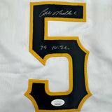 Autographed/Signed Bill Madlock Pittsburgh White Baseball Jersey JSA COA