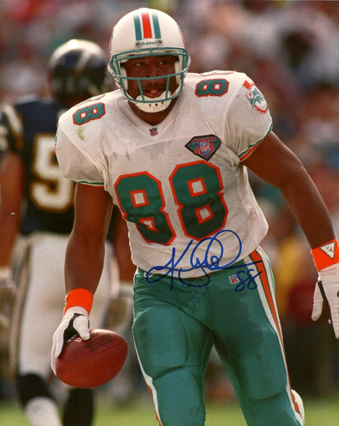 Dolphins KEITH JACKSON Signed 8x10 Photo #2 AUTO ~ Miami Pro Bowler