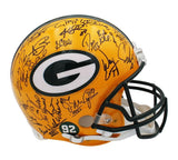 Super Bowl 31 Team Signed Green Bay Packers Auth Helmet - Favre, Rison, Brown