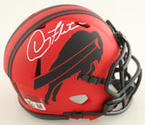 Doug Flutie Signed Buffalo Bills Mini Helmet (Beckett) Ex-Boston College Q.B.