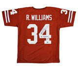 Ricky Williams Signed Texas Custom Orange Jersey with "Highsman 420" Inscription