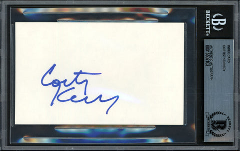 Cortez Kennedy Autographed 3x5 Index Card Seahawks Vintage Beckett #15502103