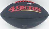 Joe Montana Autographed 49ers Black Logo Football Beckett Witness #WA82190