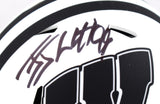 JJ Watt Autographed Wisconsin Badgers Lunar Speed Mini Helmet- Beckett W Holo