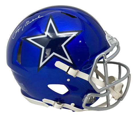 Roger Staubach Signed Dallas Cowboys Full Size Flash Authentic Speed Helmet BAS