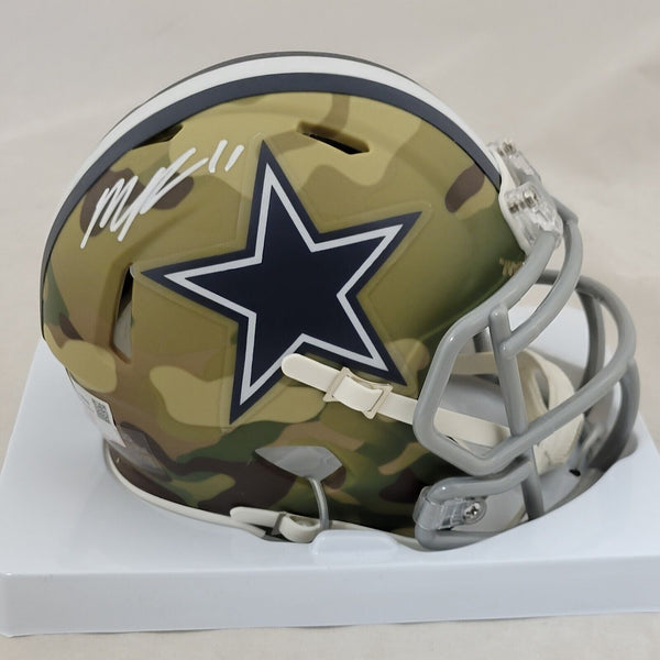 MICAH PARSONS SIGNED DALLAS COWBOYS CAMO SPEED MINI HELMET FANATICS